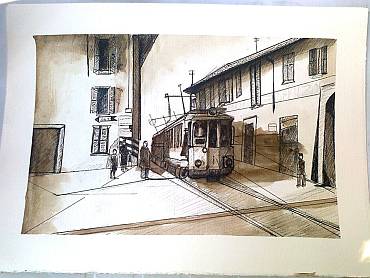 Raffaella Nebuloni tramvai a san Lorenzo